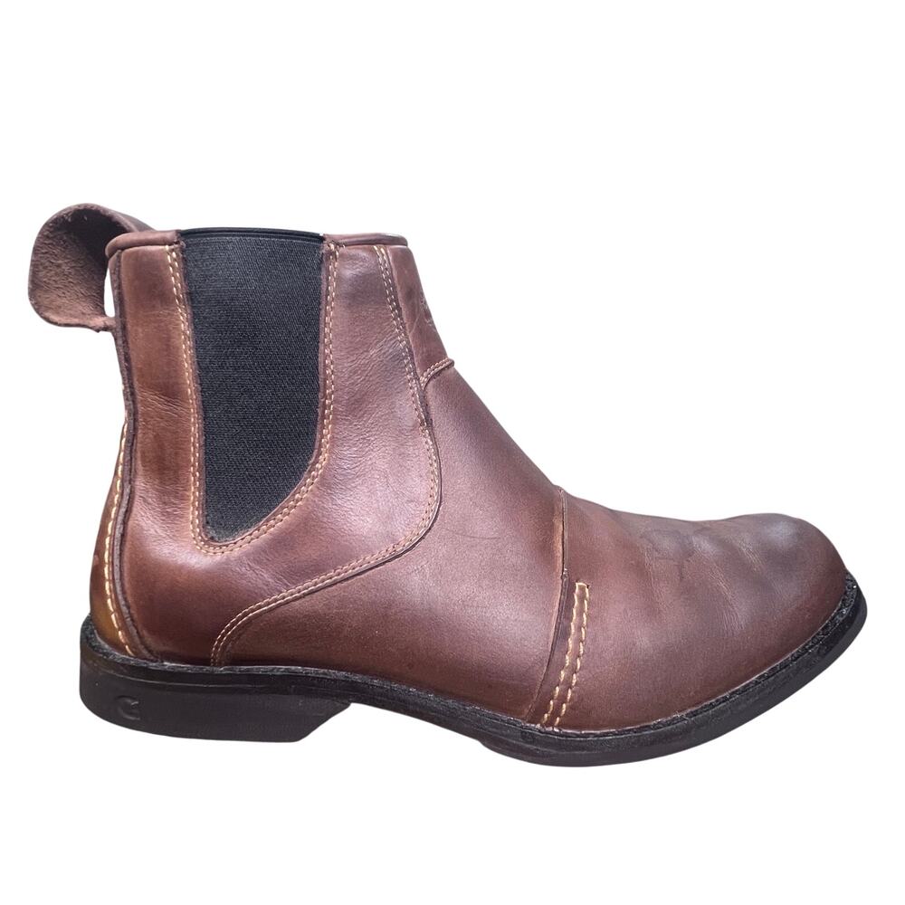 Timberland Earthkeepers City Brown Leather Chelsea Boots Size 10.5